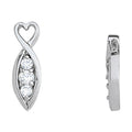 Round Diamond Three Stone Pendant
