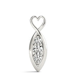 Round Diamond Three Stone Pendant