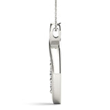 Round Diamond Three Stone Pendant