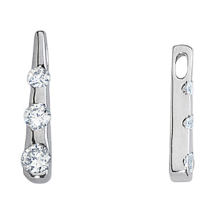 Round Diamond 0.50 CT Three-Stone Pendant