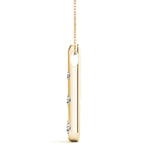 14K Yellow Gold 1/2 ct Diamond Three-Stone Pendant
