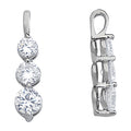 1 CTW Round Diamond Three Stone Pendant