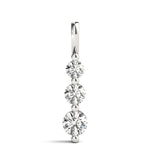 1 CTW Round Diamond Three Stone Pendant