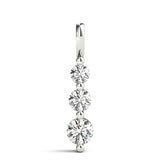 1 CTW Round Diamond Three Stone Pendant