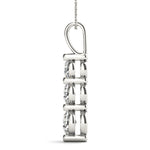 1 CTW Round Diamond Three Stone Pendant