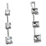 0.50 CTW Round Diamond Three-Stone Pendant