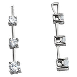 0.50 CTW Round Diamond Three-Stone Pendant