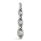 0.50 CT Round Diamond Three-Stone Pendant