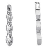 0.50 CT Round Diamond Three-Stone Pendant