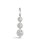 0.50 CT Round Diamond Three-Stone Pendant