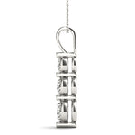 0.50 CT Round Diamond Three-Stone Pendant