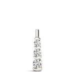 Round Diamond 0.6 CTW Three-Stone Pendant