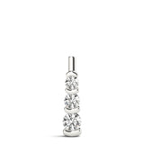 Round Diamond 0.6 CTW Three-Stone Pendant