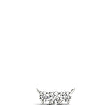 Round Diamond 3-Stone Pendant Necklace
