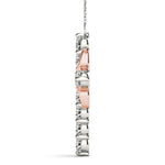 14K Rose Gold Diamond Cross Pendant