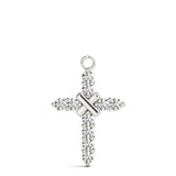 Multi-Diamond Religious Cross Pendant