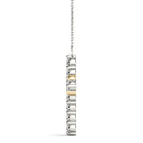 14K Yellow Gold 1 CT Diamond Cross Pendant