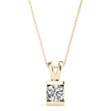 14K Yellow Gold 1ct Diamond Solitaire Pendant