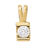 1.0 CT Round Diamond Solitaire Pendant
