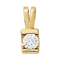 1.0 CT Round Diamond Solitaire Pendant