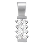 Multi-Diamond Round Pendant Necklace