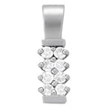 Multi-Diamond Round Pendant Necklace