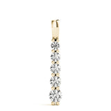 14K Yellow Gold Diamond Cluster Fashion Pendant