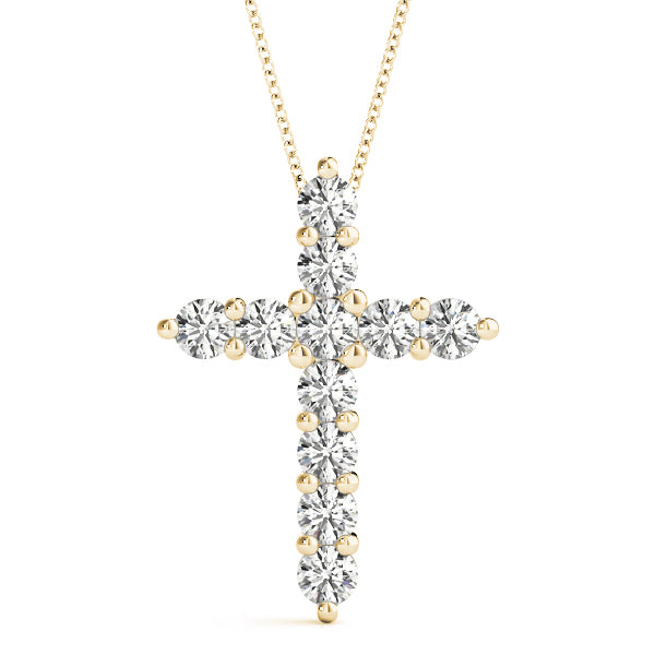 14K Yellow Gold Diamond Fashion Pendant