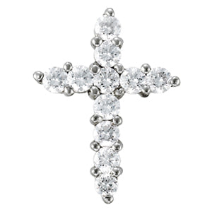 Multi-Diamond Cross Pendant in Gold
