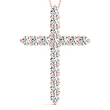 14K Rose Gold Multi-Diamond Fashion Pendant