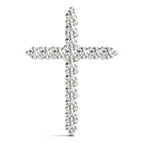 Multi-Diamond Religious Cross Pendant