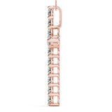 14K Rose Gold Multi-Diamond Fashion Pendant