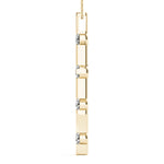 14K Yellow Gold Diamond Cross Pendant