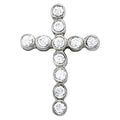 Multi-Diamond Religious Cross Pendant