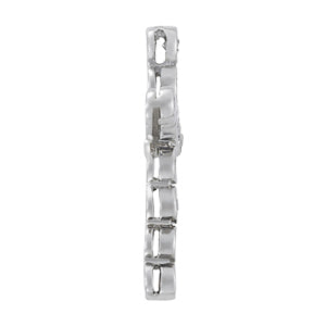 Multi-Diamond Religious Cross Pendant