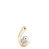 14K Yellow Gold 0.5 CT Diamond Solitaire Pendant