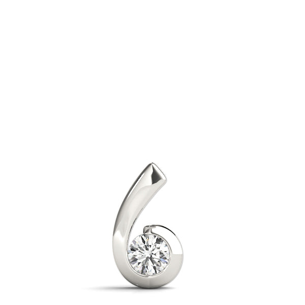 0.5 CT Round Diamond Solitaire Pendant