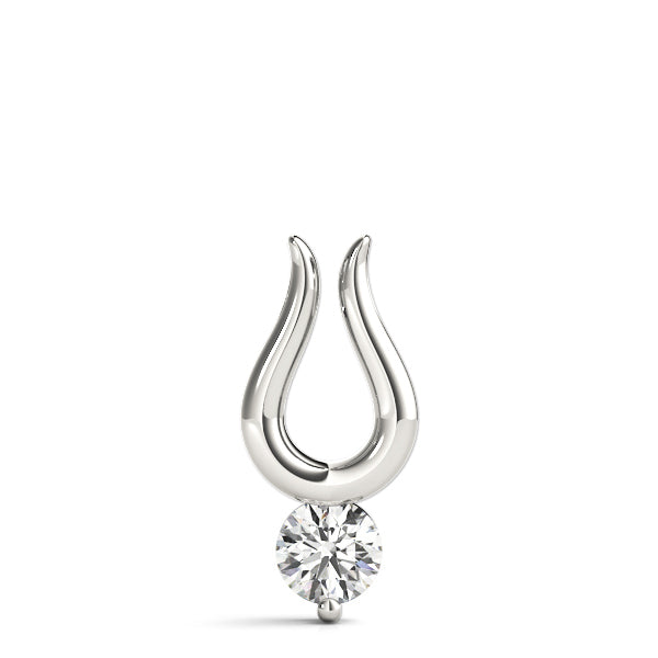 0.5 CT Round Diamond Solitaire Pendant
