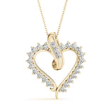 14K Yellow Gold Diamond Fashion Pendant