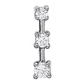 0.90 CT Round Diamond Three-Stone Pendant
