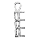 Diamond Three Stone Pendant
