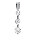 0.6 CTW Round Diamond Three-Stone Pendant