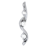 0.50 CTW Round Diamond Three-Stone Pendant