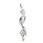 0.50 CTW Round Diamond Three-Stone Pendant