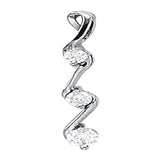 0.50 CTW Round Diamond Three-Stone Pendant