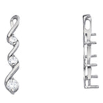 0.50 CTW Round Diamond Three-Stone Pendant