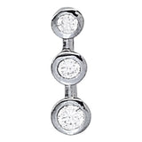 0.50 CTW Round Diamond Three-Stone Pendant