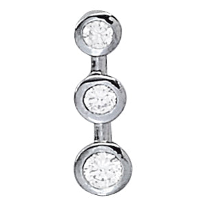 0.50 CTW Round Diamond Three-Stone Pendant