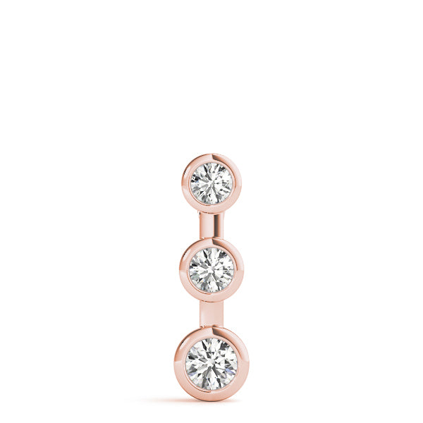 14K Rose Gold 0.35ctw Round Diamond Pendant