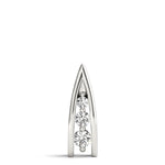 3-Stone Round Diamond Pendant Necklace
